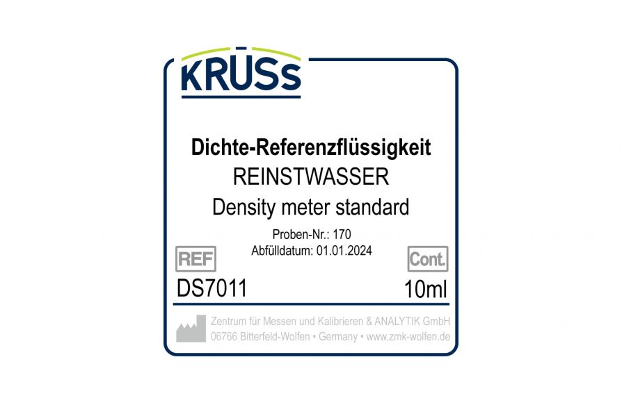 Density meter-DAkkS-certified-Standard-Pure water-Kruess