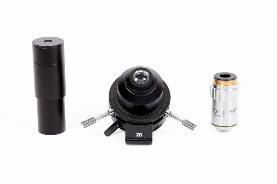 Microscope-Set-20X-Enhancement-Ph-Objective-Condenser-Phase contrast-Adjusting telescope-Kruess-MML2032