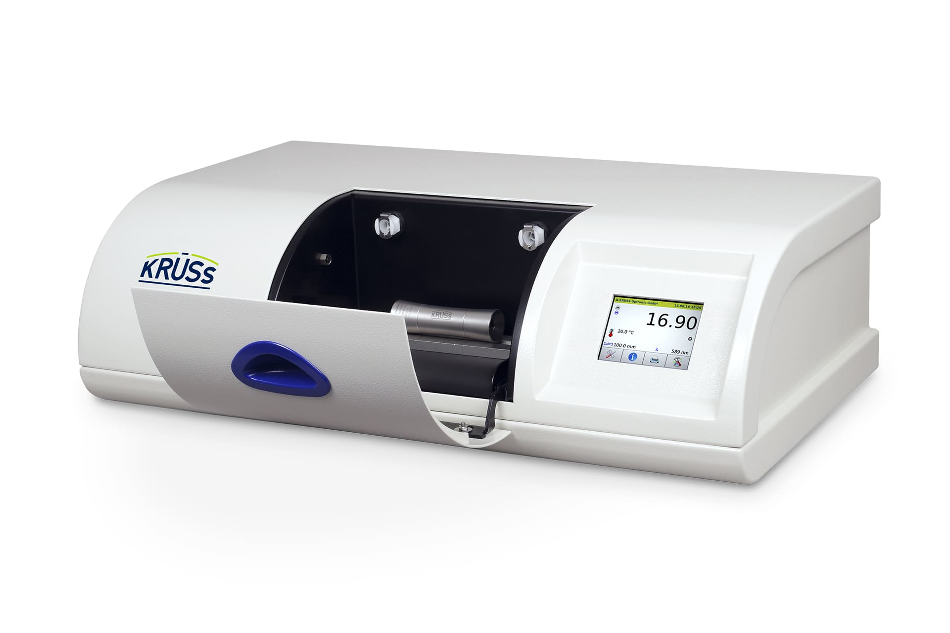 Polarimeter-oekonomic-quartz-control-plate-Kruess-p3000