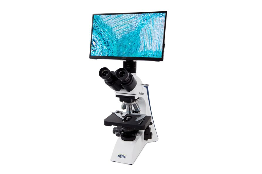 Trinokular-Mikroskop-Komplettset-Kamera-Display-Foto-Koehler-Kruess-MBL4000-T-LED-SET