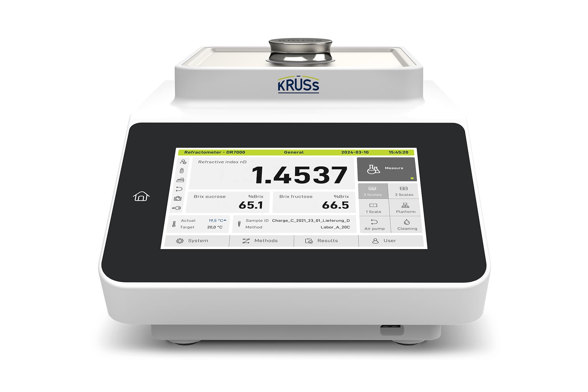 Laboratory refractometer DR7100-P Peltier temperature control-KRUESS Optronic